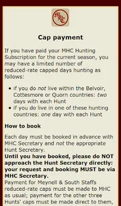 Melton Hunt Club screenshot 2