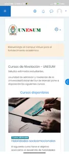 Campus Nivelación - UNESUM screenshot 1