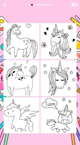 Unicorn Coloring Book screenshot 14