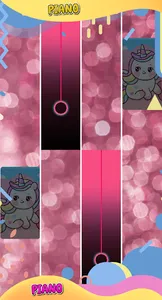 Unicorne Piano Game Tiles screenshot 1