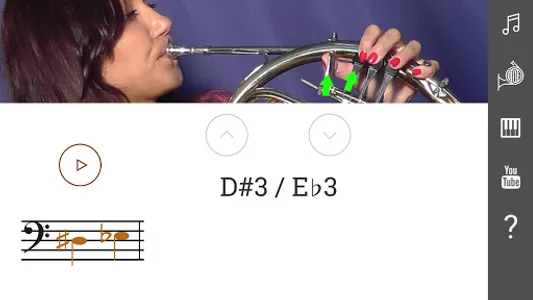 2D French Horn Fingering Chart screenshot 0