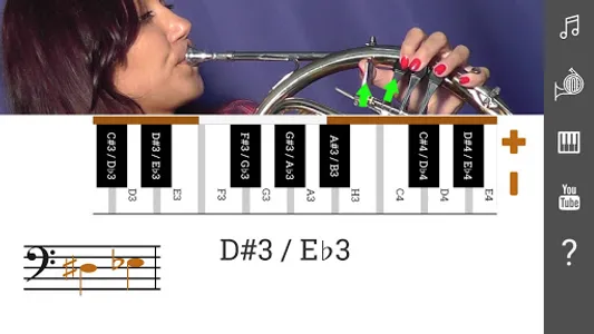 2D French Horn Fingering Chart screenshot 2