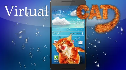 cat cleaning the screen screenshot 1