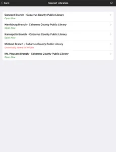 Cabarrus County Public Library screenshot 16