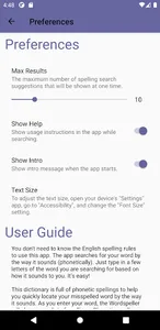 Wordspeller Dictionary screenshot 1