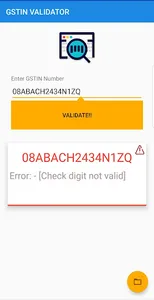 GSTIN Validator : Check the GS screenshot 1