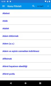 Kur'an-ı Kerim Konu Fihristi screenshot 0
