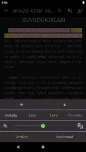 Miraziz A'zam nobel mukofoti s screenshot 3
