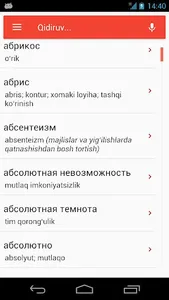 Russian-Uzbek Dictionary screenshot 0