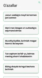 Navoiy g'azallari screenshot 1