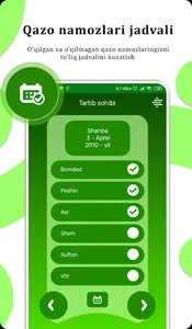 Qazo namozlari kundaligi (Tart screenshot 0