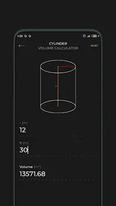 Geometry calculator screenshot 2