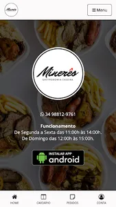 Minerês Gastronomia Caseira screenshot 0