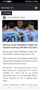 Manchester City App screenshot 2