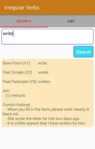 Belajar Irregular Verbs screenshot 4