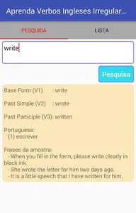Aprenda Verbos Ingleses Irregu screenshot 7