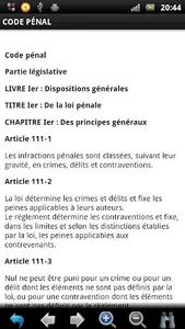Lois et Règlements Français screenshot 2