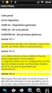 Lois et Règlements Français screenshot 3