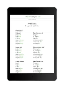 French verb conjugator screenshot 11