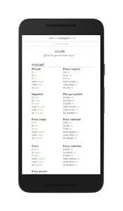 French verb conjugator screenshot 2
