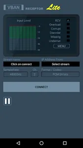 VBAN Receptor Lite screenshot 0