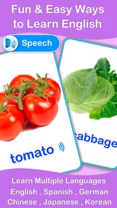 Vegetables Cards screenshot 1