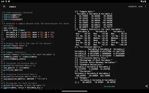 Rlytic R Programming Editor screenshot 8