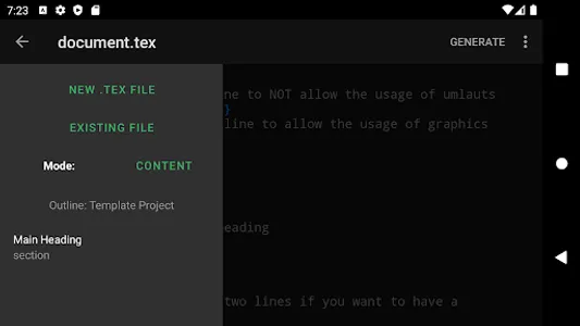 VerbTeX LaTeX Editor screenshot 1