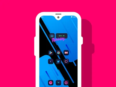 Vibrant colors - kwgt screenshot 1