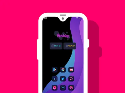 Vibrant colors - kwgt screenshot 5