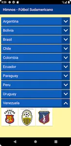 Himnos - Fútbol Sudamericano screenshot 1