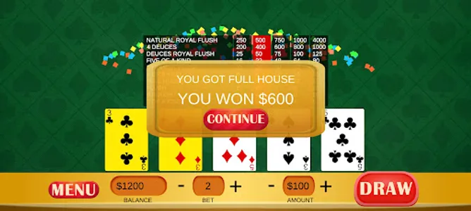 Deuces Wild - Video Poker screenshot 4