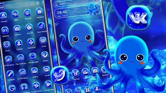 Cute Octopus Theme screenshot 0