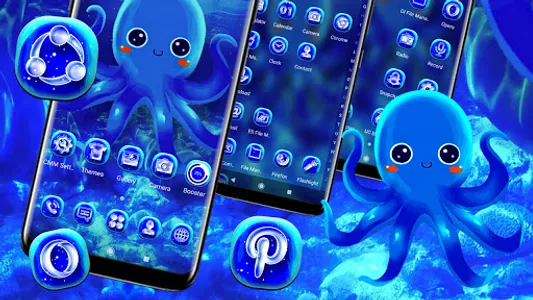 Cute Octopus Theme screenshot 2