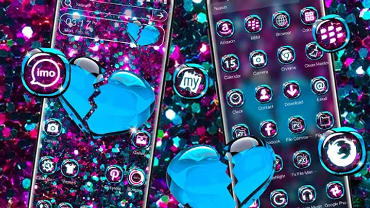 Glitter Broken Heart Theme screenshot 4