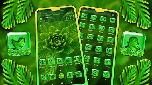 Green Leafed Plant Theme screenshot 0