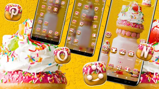 Ice Cream Yellow Theme screenshot 2