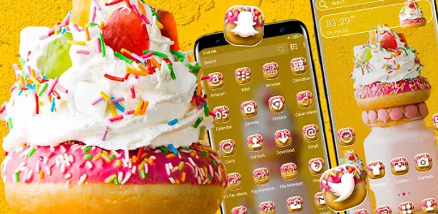 Ice Cream Yellow Theme screenshot 5