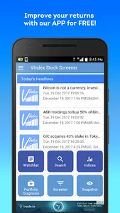 VIndex Stock Screener US,SGX,K screenshot 0