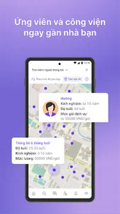 Công việc trên Giupchame screenshot 4