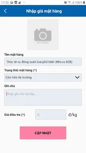 Điều tra giá NLTS screenshot 5