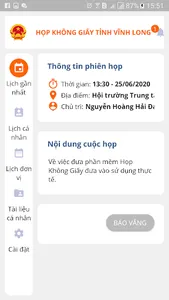 Ứng dụng họp không giấy screenshot 1