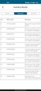 VNA RFID screenshot 4