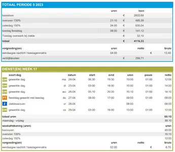 Looncheck VNB screenshot 3