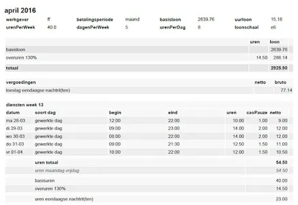 VNB Looncheck screenshot 3
