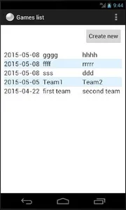 Volleyball log screenshot 1