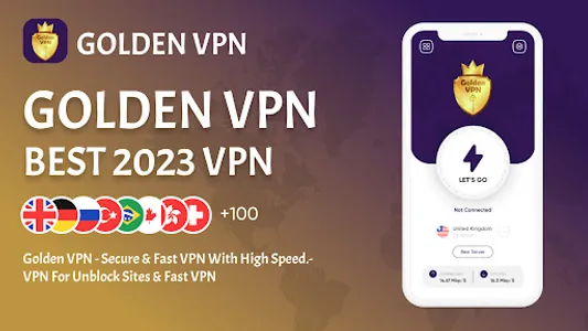 Golden VPN: Hotspot Proxy VPN screenshot 0