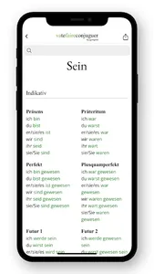 German conjugation screenshot 1