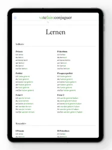 German conjugation screenshot 14