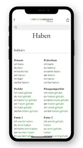 German conjugation screenshot 2